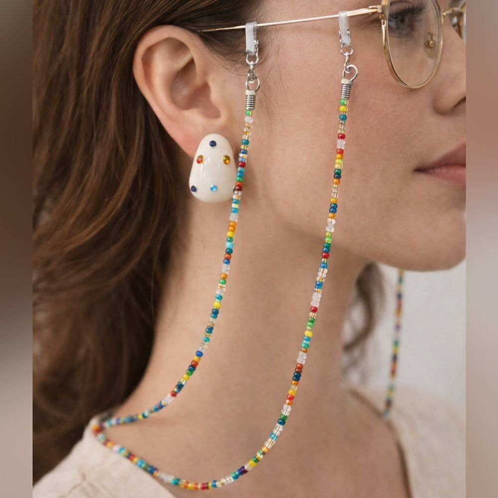 Colorful Beaded Eyewear Chain R293
